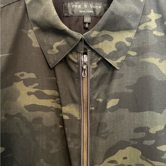 Rag and Bone army green military camp shell jacket size 42 - Picture 7 of 7